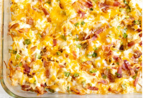 Keto Chicken and Cauliflower Casserole